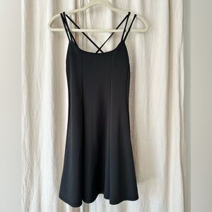 Charlotte Russe Black Spaghetti Strap Crossback Dress